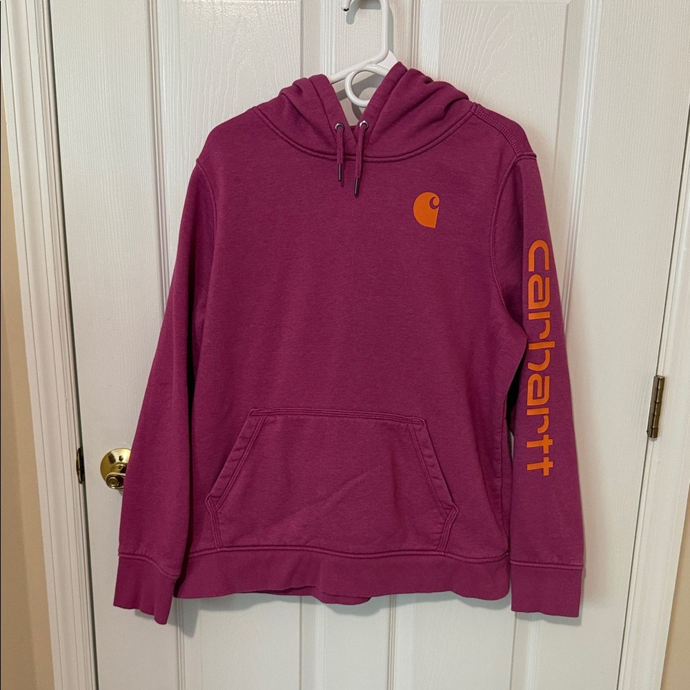 CARHARTT hoodie berry orange women’s size XL sweatshirt